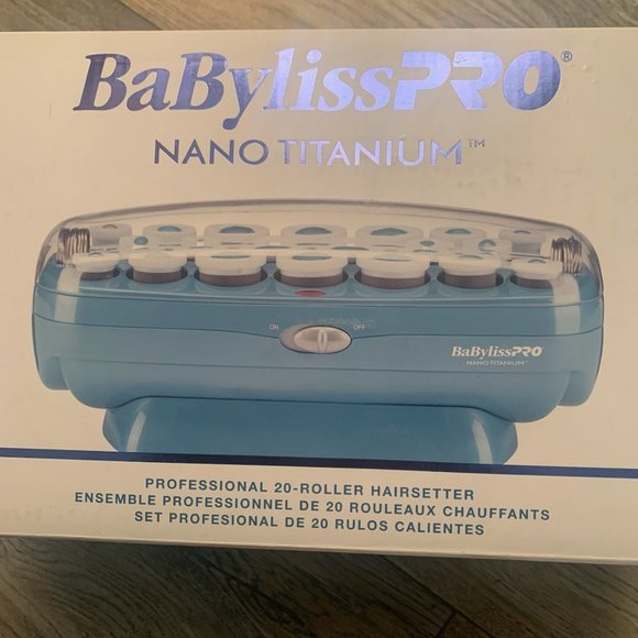 NEW BABYLISSPRO NANO TITANIUM PROFESSIONAL 20 ROLLER HAIRSETTER HOT ROLLERS - Picture 2 of 6